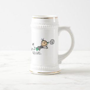 Chope À Bière T-shirts et cadeaux pour filles de volley-ball à f