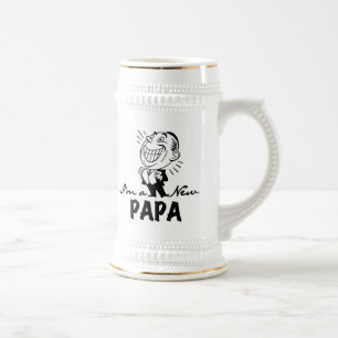 Chope À Bière T-shirts et cadeaux pour papa nouveau souriant