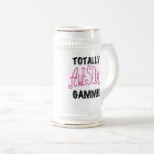 Chope À Bière T-shirts et cadeaux roses totalement (Devant droit)