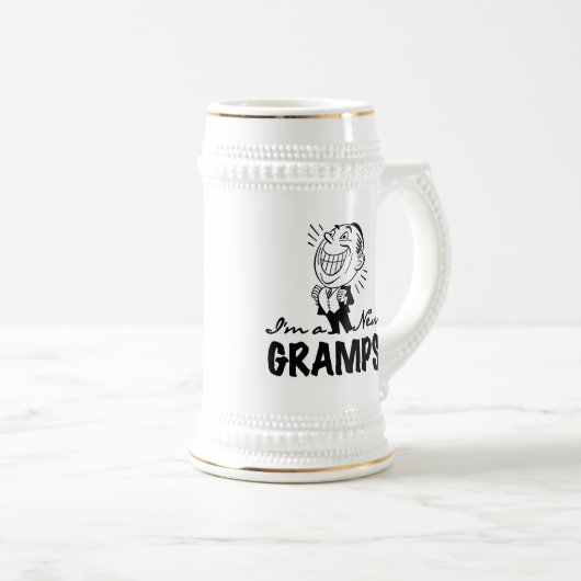 Chope À Bière T-shirts et cadeaux souriants de nouveaux groupes (Devant droit)