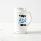 Chope À Bière T-shirts Nanna Blue et GIfts absolument géniaux (Devant droit)