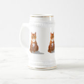 Chope À Bière Tabby Chat Stein (Devant gauche)