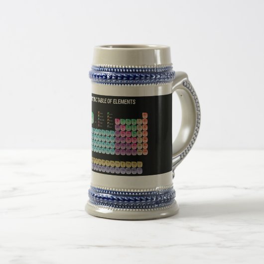 Chope À Bière Tableau périodique des éléments lancer l'oreiller (Devant droit)