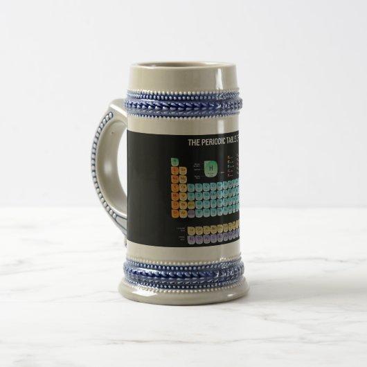 Chope À Bière Tableau périodique des éléments lancer l'oreiller (Devant gauche)