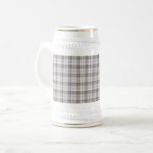 Chope À Bière Tartan gris mode (Devant gauche)
