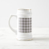 Chope À Bière Tartan gris mode (Gauche)