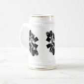 Chope À Bière Tatouage de coeur d'infirmière (Devant gauche)