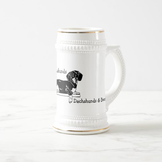 Chope À Bière Teckel Stein (Devant droit)