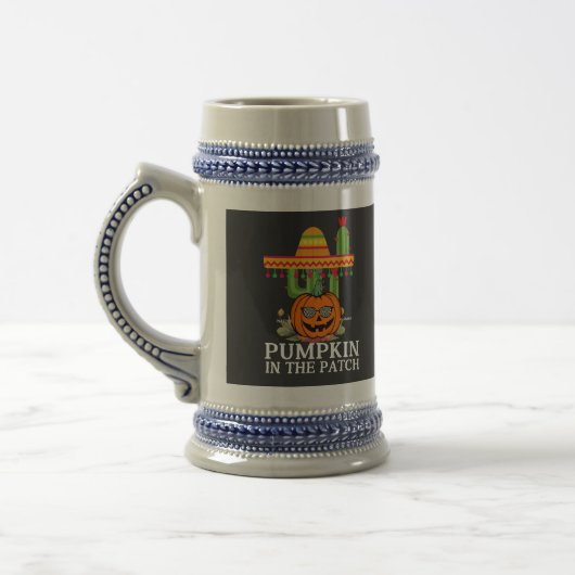 Chope À Bière Tee-shirt graphique Citrouille confortable (Gauche)
