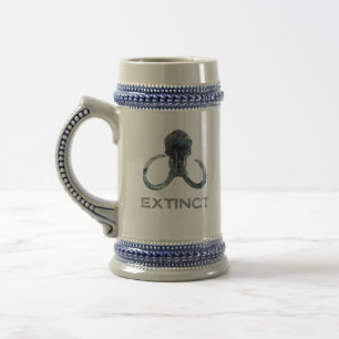 Chope À Bière Tête de fossile de Mammoth laine disparue Version 