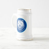 Chope À Bière Tête D'Ours, Sauvage Et Libre, Illustration Dessin (Devant gauche)