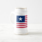 Chope À Bière Texas, étoile solitaire et rayures (Devant gauche)