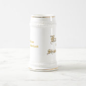 Chope À Bière Texte brillant de regard d'or d'armure de (Centre)