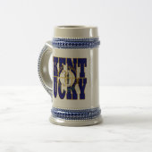 Chope À Bière Texte du drapeau de l'État du Kentucky (Devant gauche)