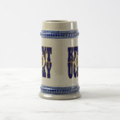 Chope À Bière Texte du drapeau de l'État du Kentucky (Centre)
