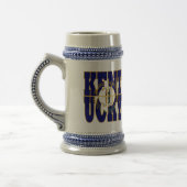 Chope À Bière Texte du drapeau de l'État du Kentucky (Gauche)
