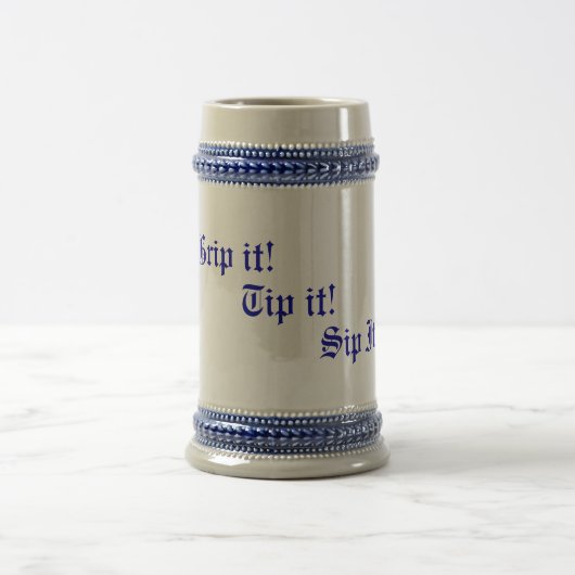 Chope À Bière texte original rime plaisir à boire slogan (Centre)