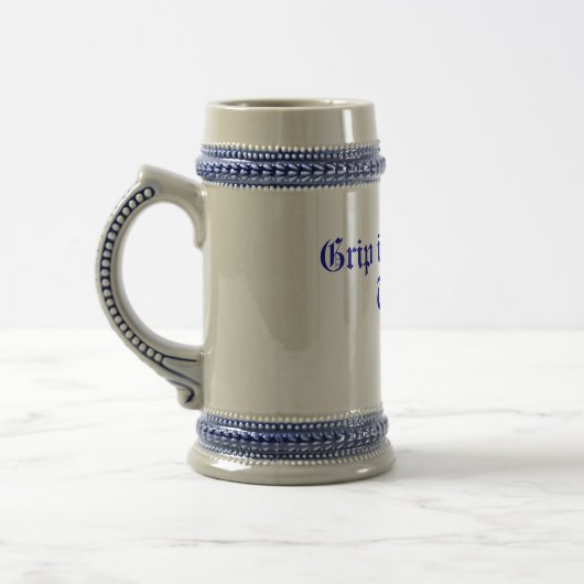 Chope À Bière texte original rime plaisir à boire slogan (Gauche)
