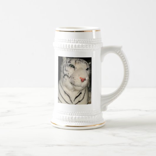 Chope À Bière Tigre blanc 1, Stein (Droite)