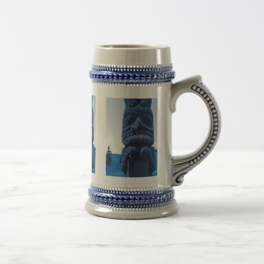Chope À Bière Totem de l'Alaska Pôle scène d'hiver Fancy Krog (Droite)