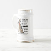 Chope À Bière Traits bergers allemands Stein (Devant gauche)