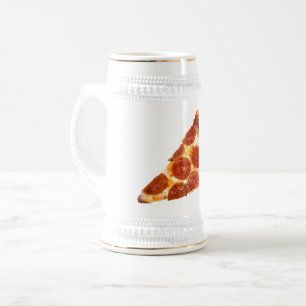 Chope À Bière Tranche de pizza pepperoni classique de SlipperyJo