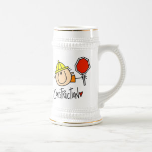 Chope À Bière Travailleur du bâtiment