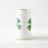 Chope À Bière Trèfle chanceux de feuille de l'Irlandais 4 (Centre)