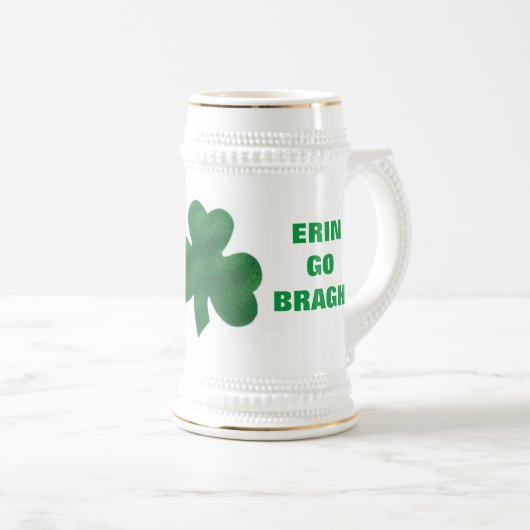 CHOPE À BIÈRE TRÈFLE ERIN GO BRAGH! (Devant droit)