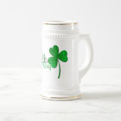 Chope À Bière Trèfle scintillant vert Joyeuse St Patrick  (Devant droit)