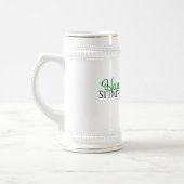 Chope À Bière Trèfle scintillant vert Joyeuse St Patrick  (Gauche)