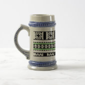 Chope à bière  Tribal Ethnic/Bande Vert (Gauche)