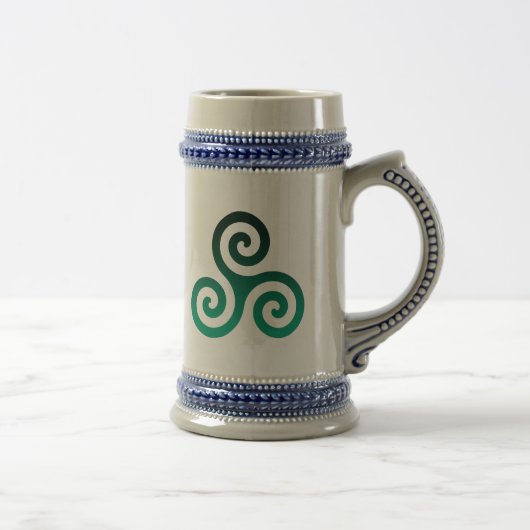 Chope À Bière Triskele vert (Droite)