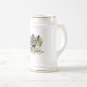 Chope À Bière Trois guitares avec des crânes (Devant droit)