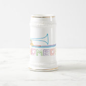 Chope À Bière Trombone d'arc-en-ciel (Centre)