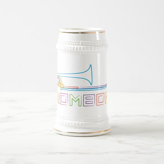 Chope À Bière Trombone d'arc-en-ciel (Centre)