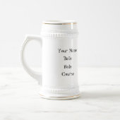 Chope À Bière Trou de golf dans un Stein personnalisé (Gauche)