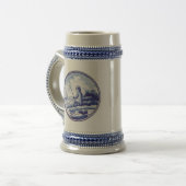 Chope À Bière Tuile bleue traditionnelle néerlandaise (Devant gauche)
