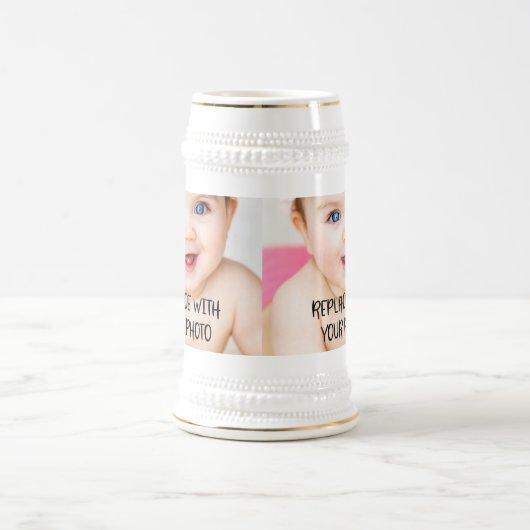 Chope À Bière Un design simple unique d'une nature personnalisée (Centre)