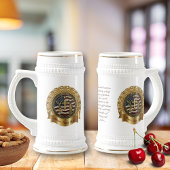 Chope À Bière US 250th Anniversary Custom Golden Frame Seal