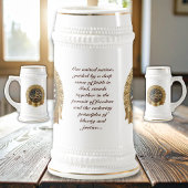 Chope À Bière US 250th Anniversary Custom Golden Frame Seal