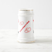 Chope À Bière Valentine's I Crush Hearts mignon araignée | (Centre)
