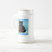 Chope À Bière Van Gogh Black Kitten avec fils (Devant gauche)