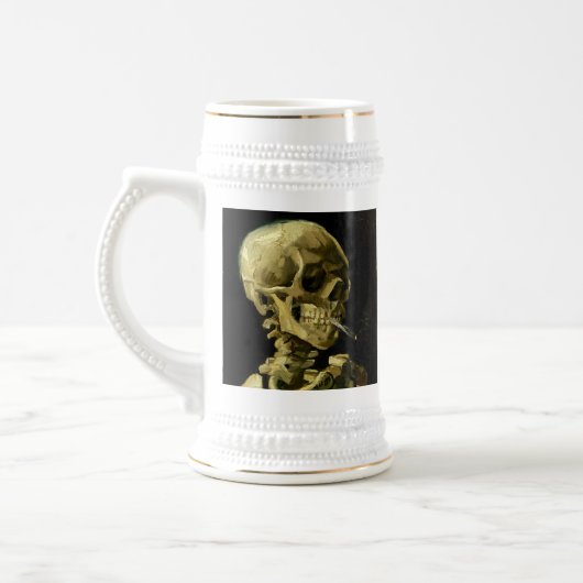 Chope À Bière Van Gogh Fumer du squelette (Gauche)