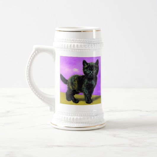 Chope À Bière Van Gogh Style Cat (Gauche)