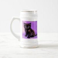Van Gogh Style Chat pourpre