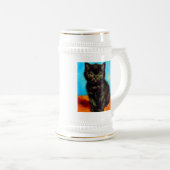 Chope À Bière Van Gogh Style Pouting Kitten (Devant droit)