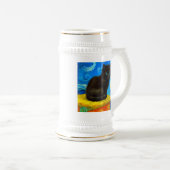 Chope À Bière Van Gogh Style Starry Night Cat (Devant droit)