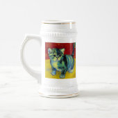 Chope À Bière Van Gogh Tabby Cat (Gauche)