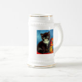 Chope À Bière Van Gogh Tuxedo Cat (Devant droit)